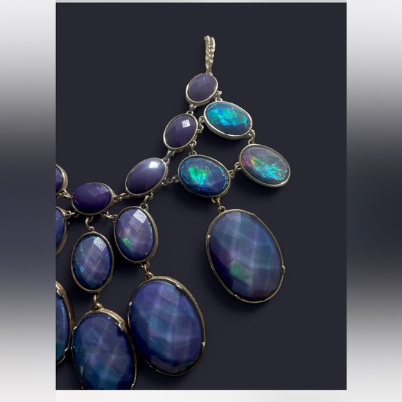 Elegant purple Statement Necklace - Picture 2 of 3